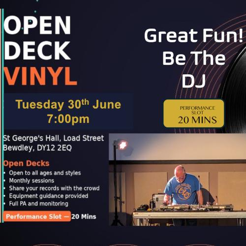Vinyl Open Decks Night - Free Entry